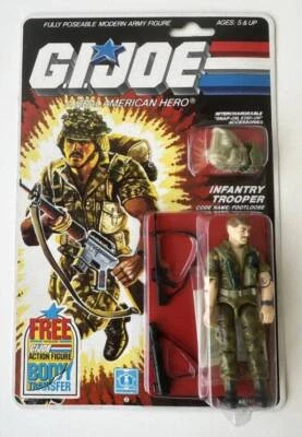 G.I. Joe ARAH Footloose v1 Serie 4 36 Cuerpo Trasero Transferencia Sin usar, en caja Hasbro 1986 Foto 1 de 4