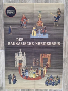 Affiche. Bertolt Brecht - Der kaukasische Kreidekreis. 1954. 82 cm x 120 cm - Picture 1 of 2
