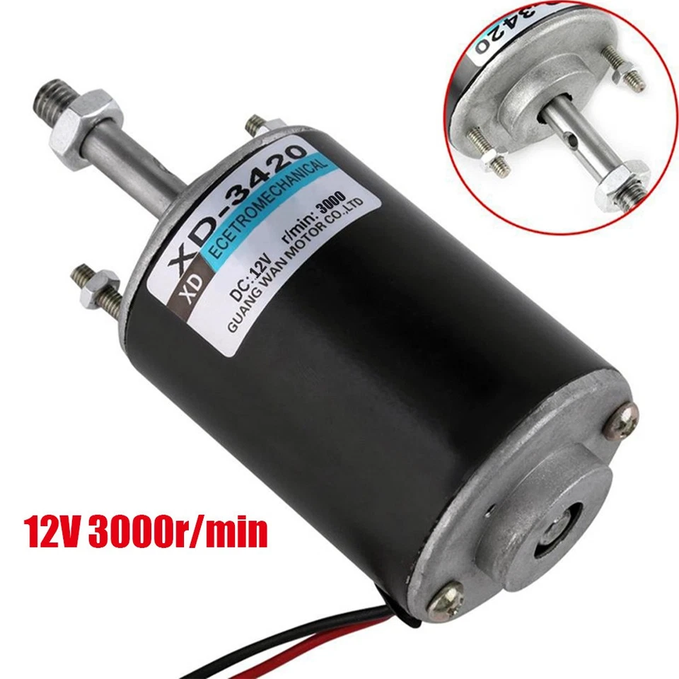 3000RPM 12V 30W Permanent Magnet Electric DC Motor High Speed Generator CW/CCW - Image 1 of 4