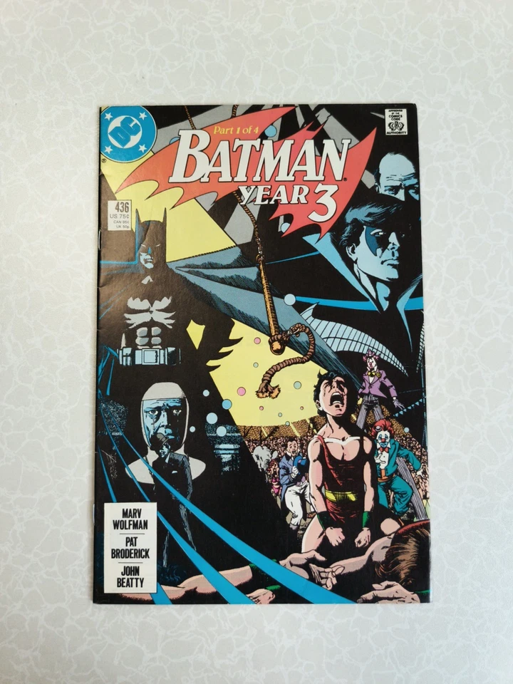 Batman #436 1st app Tim Drake aka Robin  DC Comics 1989 Year 3 pt.1 - Image 1 of 2