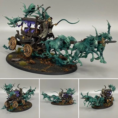 BLACK COACH WARHAMMER AOS AGE OF SIGMAR PAINTED NIGHTHAUNT SPIRIT UNDEAD - Image 1 of 4