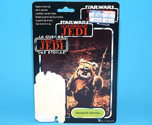 STAR WARS ROTJ TRI-LOGO WICKET W. WARRICK CARDBACK CARD 79-BACK 1984 KENNER P... - Picture 1 of 3