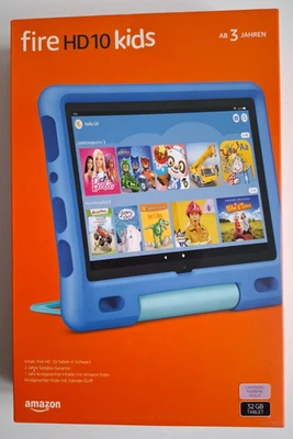 Amazon Fire HD10 Kids Tablet Pad NEU OVP deutsch fireHD10 Tablet PC 10,1 Zoll - Bild 1 von 4