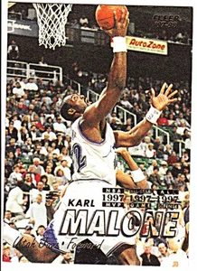 1997-98 FLEER #32 KARL MALONE Utah Jazz Basketball Card - Picture 1 of 1