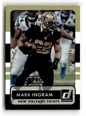 2015 Panini Donruss - Mark Ingram #59 Purple Press Proof /199 - Image 1 of 2