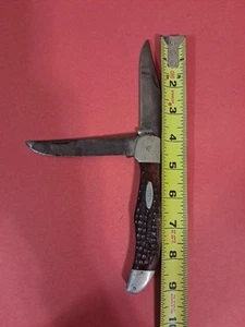 VINTAGE CASE XX #6265SAB FOLDING HUNTER KNIFE 1940-1964 RED BONE - Picture 1 of 24
