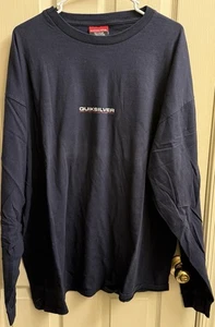 Vintage Quiksilver Boarding Co. Surfing Langarm Schwarz T-Shirt Herren 2XL Selten - Bild 1 von 5