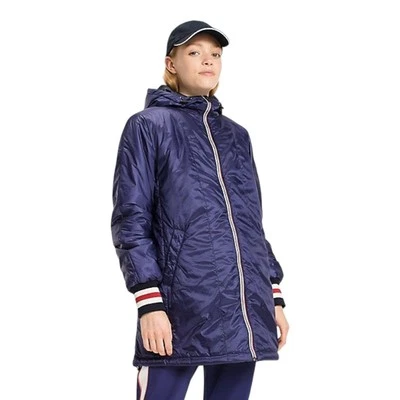 Chaqueta de motociclista parka con capucha Tommy Hilfiger para mujer talla pequeña nueva con etiquetas cápsula limitada Foto 1 de 3
