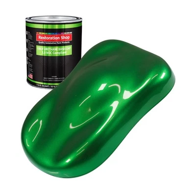 Gasser Green Metallic 1 Quart Low VOC URETHANE BASECOAT Car Auto Body Paint Foto 1 de 4