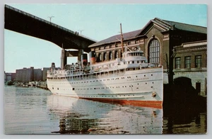 Buffalo NY - SS Südamerika - Great Lakes Dampfschiff - Postkarte um 1950 - Bild 1 von 2