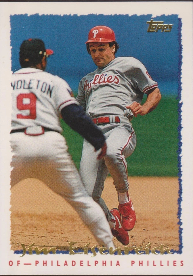 1995 Topps #326 Jim Eisenreich Philadelphia Phillies Baseball Card - Image 1 of 1