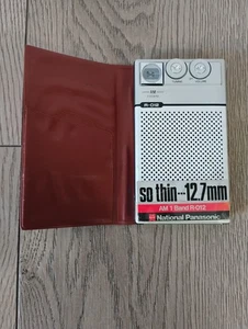 Vintage RARE National Panasonic R-012 Portable AM Radio Tested Original Case  - Bild 1 von 9