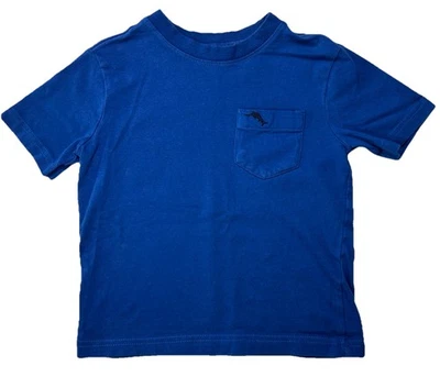 Tommy Bahama T-Shirt Toddler Size 4T Blue Short Sleeve Breast Pocket Logo - Image 1 of 4
