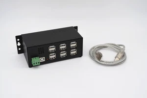 Coolgear USBG-12U2ML 12-Port USB 2.0 Powered Hub w/ Cable - Picture 1 of 11