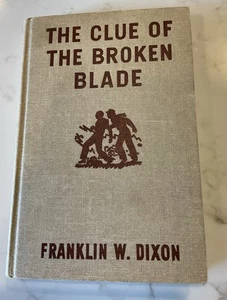 Hardy Boys Mystery Stories The Clue of the Broken Blade 1942 Orange Endpapers - Foto 1 di 9