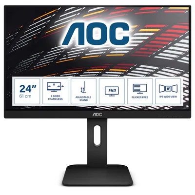 AOC X24P1, LED-Monitor 61 cm(24 Zoll), schwarz, WUXGA, IPS, USB, HDMI - Bild 1 von 4