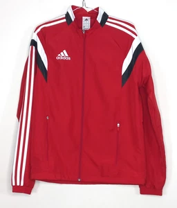 Chaqueta cortavientos Adidas Climacool cremallera completa roja Reino Unido pequeña 2014 vintage - Imagen 1 de 6