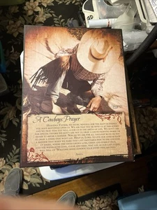 A Cowboy's Prayer. Western Decor. 16x12 - Picture 1 of 1