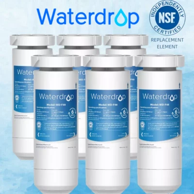 Waterdrop XWF Replacement For GE® XWF Refrigerator Water Filter, Pack of 6