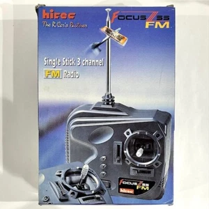 Hitec Focus SS FM Radio Single Stick 3 Channel RC Controller Transmitter READ - Picture 1 of 10