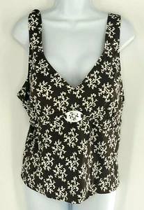 Sujetador Top Tankini Lands' End Incorporado Floral Elastizado Cejas Nadar Mujer Más 20W - Imagen 1 de 7