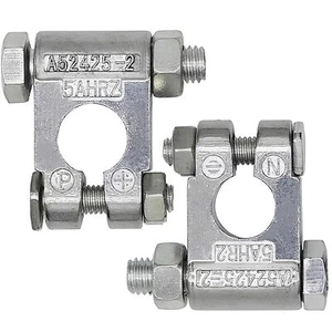 Battery Terminal Connector Heavy Duty Top Post Marine Ends Clamp Set Lead Alloy - Picture 1 of 7