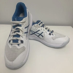Asics Gel Tactic Women Indoor Court Shoes -White/Indigo Blue US7.5 UK5.5 - Picture 1 of 23
