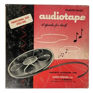 Cinta de audio tipo 1251 años 60 carrete a carrete cinta profesional - Imagen 1 de 3