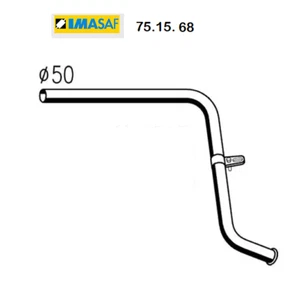 Auspuffgasrohr Hinten Iveco Zeta Imasaf Für 8568306 - Bild 1 von 1