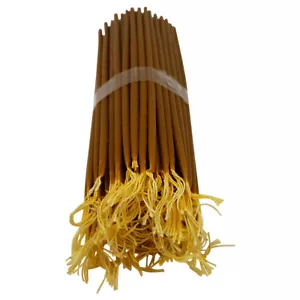 33 Natural Beeswax Jerusalem Candles Singed in Holy Sepulcher Church Holy Land - Picture 1 of 5