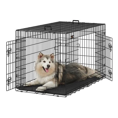 Hundekäfig XXXL, klappbar, mit 2 Türen, ausziehbare Kunststoffschale PPDDE054B01 - Bild 1 von 4