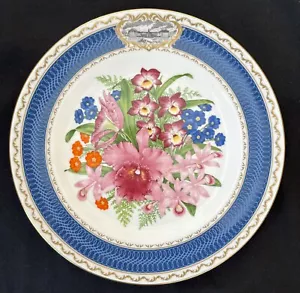 Spode Bone China Chelsea collection - RHS Chelsea Flower Plate 1985 - Picture 1 of 2