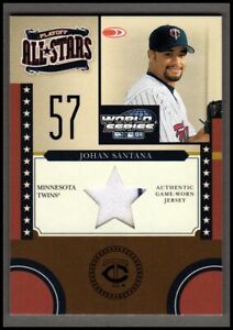 2004 Donruss World Series Playoff All-Stars #8 Johan Santana Jersey /100 - NM-MT
