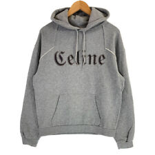 CELINE Grey 2Y588670Q Pullover hoodie with studs tops M gray
