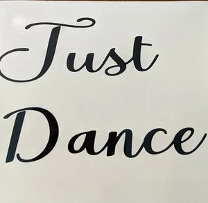 Calcomanía de pared negra para automóvil Just Dance pegatina de vinilo artística - Imagen 1 de 2
