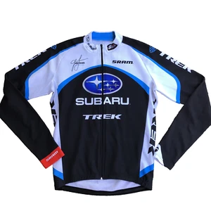 Trek Subaru Jersey Womens Medium Gary Fisher Long Sleeve Cycling Shirt Full Zip - Picture 1 of 11