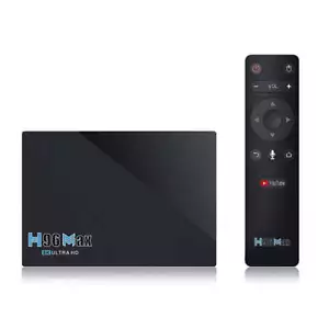 H96 Max 8K Smart TV BOX Android 11.0 8GB + 64GB Remote Control, Quad Core - Picture 1 of 16