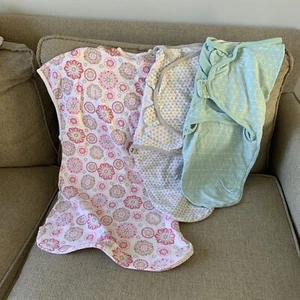 Lot of 3 Swaddle Me Sleep Sack Size 18 Months Wearable Blanket Baby Girl Large - Picture 1 of 8