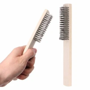 Stainless Steel Wire Brush Paint Removal Cleaning Polishing Metal Rust Brushes - Picture 1 of 8