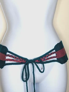 Hippie Boho Festival Coachella Mexico Guatemala Colorful Fabric Sash Belt - Picture 1 of 7
