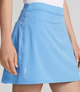 RLX Ralph Lauren Women Blue Golf Back-Pleated Stretch Skort Size S NWT $128