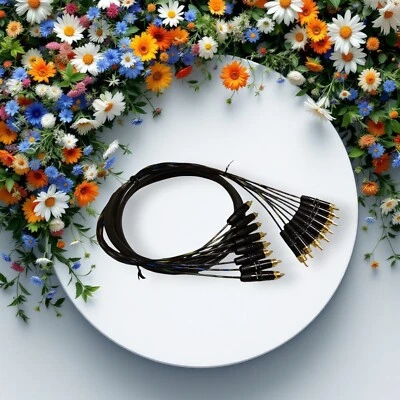 Canare 8 Channel Balanced Studio HIFI Mono Snake Cable, RCA Male  To RCA Male . - Image 1 of 3