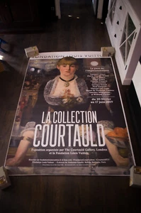 EXHIBITION COURTAULD COLLECTION 2019 French Bus Shelter Vintage Original Poster - Bild 1 von 7