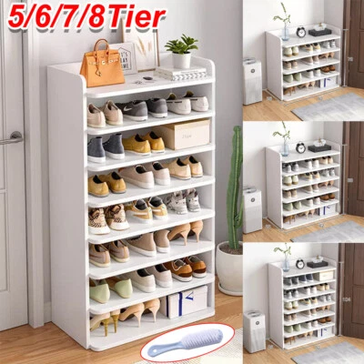 Shoes Storage Rack Standing Shelf Self Organiser Shelves Unit Footwear Cabinet - Image 1 of 4
