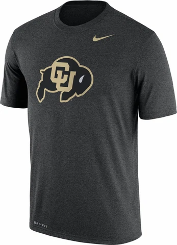 Nike Colorado University Buffaloes T Shirt Gray Cover
