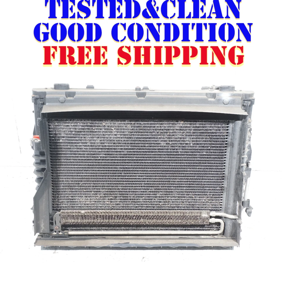 08 09 10 BMW 528Xi E60 ENGINE MOTOR RADIATOR COOLING FAN ASSEMBLY  OEM - Image 1 of 4