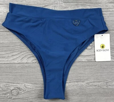 Body Glove Para Mujer Marlee Cintura Alta Bikini Parte Inferior Traje de Baño - Azul - Talla XS Foto 1 de 4