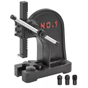 VEVOR Arbor Press 1 Ton Manual Desktop Press Lever Mountable Bearings Cast Iron - Picture 1 of 12