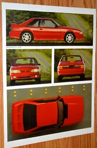 1993 FORD MUSTANG SVT COBRA ORIGINAL DEALER PRESS PHOTO FEATURE PRINT 93 5.0 - Bild 1 von 1