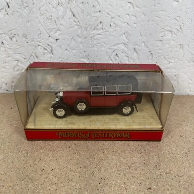 Matchbox Models of Yesteryear Y-36 Rolls Royce Phantom 1 Rot Unbespielt mit OVP - Bild 1 von 4